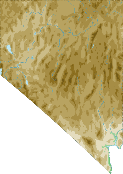 Nevada topo map